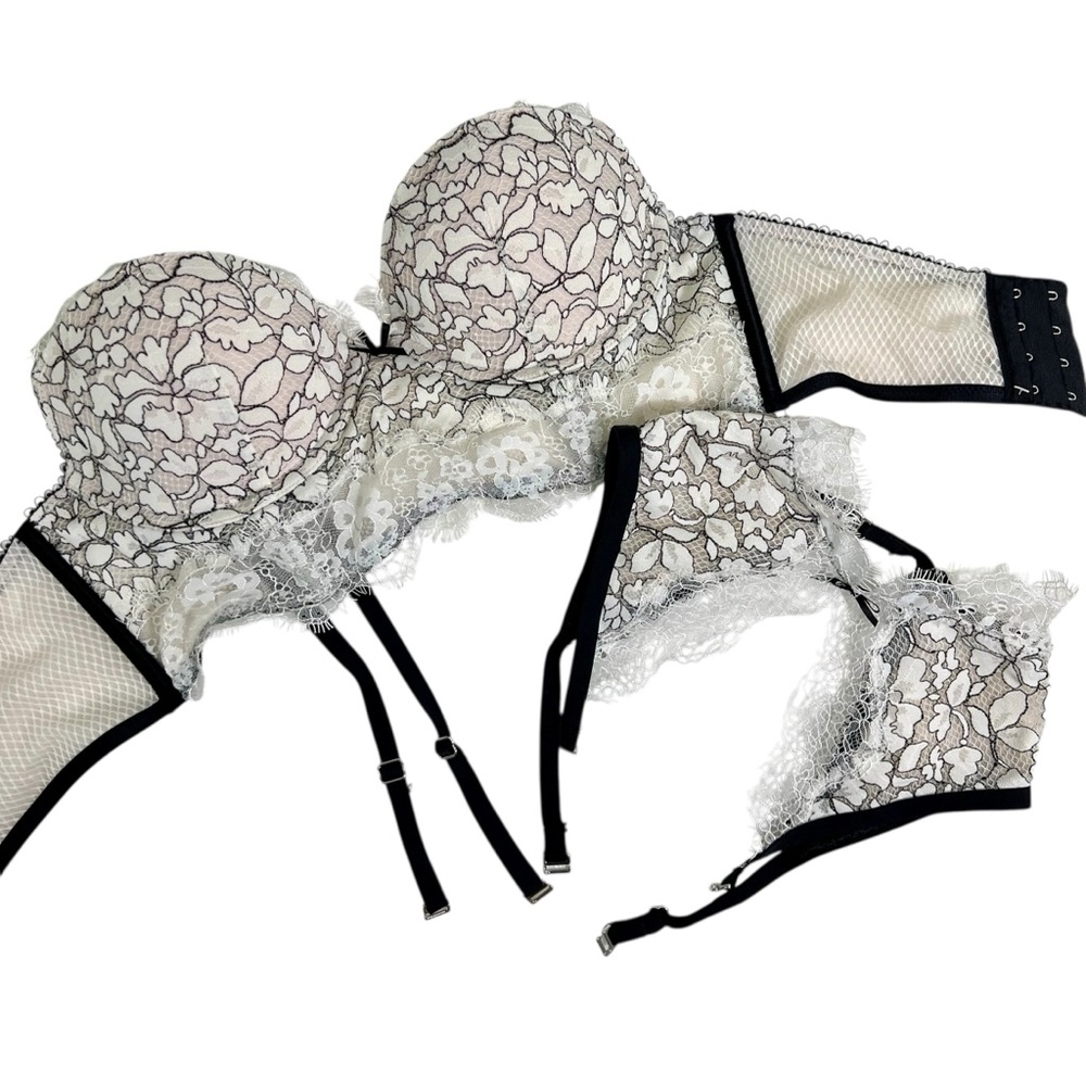 2016 Victoria's Secret Dream Angels Lace Halter Padded Demi Size 34C - Picture 13 of 13
